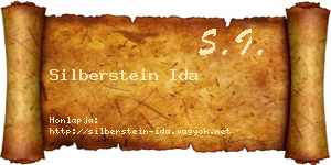 Silberstein Ida névjegykártya